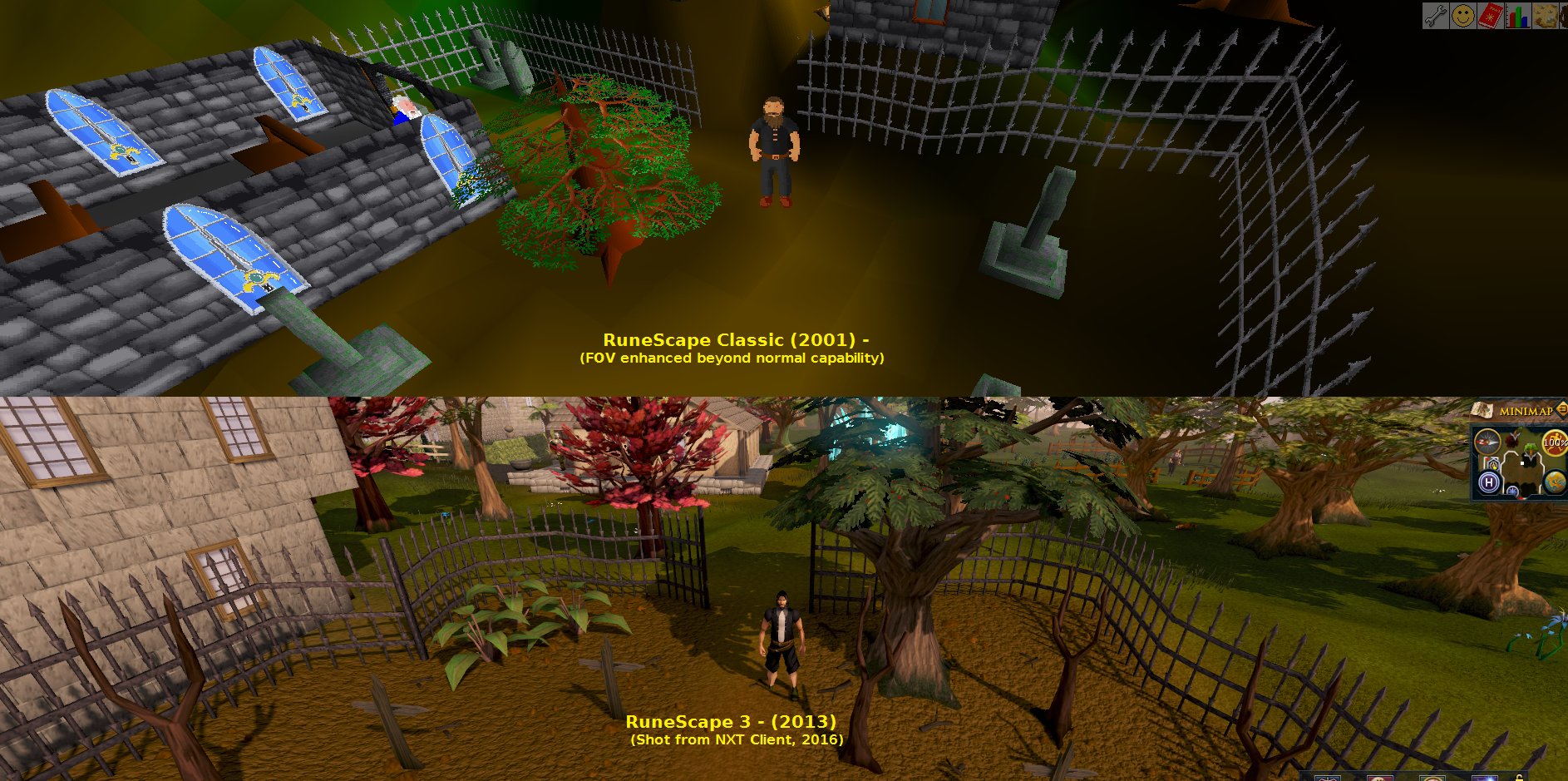 RuneScape Comparison Over the Years